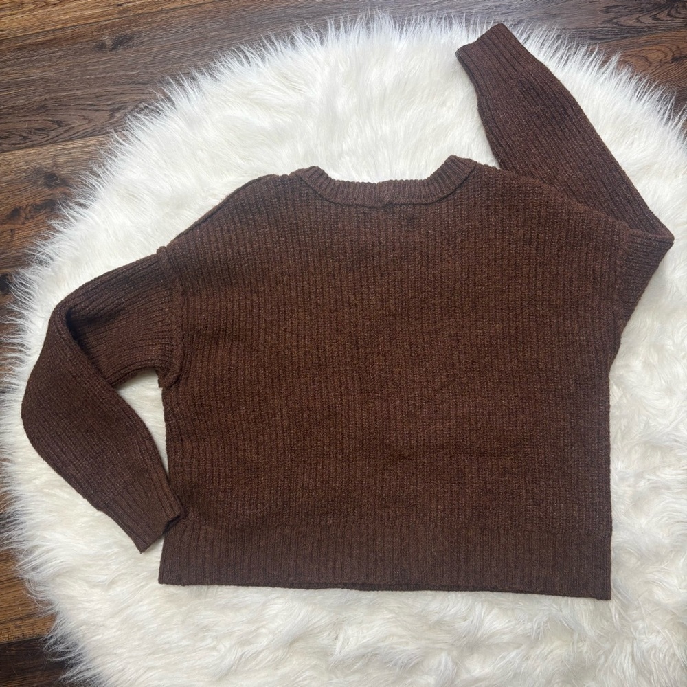 American Eagle Brown Wool Blend Sweater size Small - Picture 2 of 9